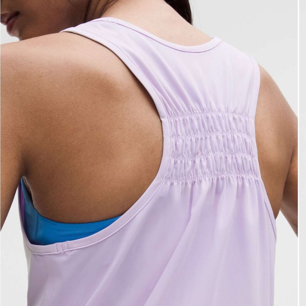 Lululemon Ruched Racerback Tank Top
Lavender Frost size XXS